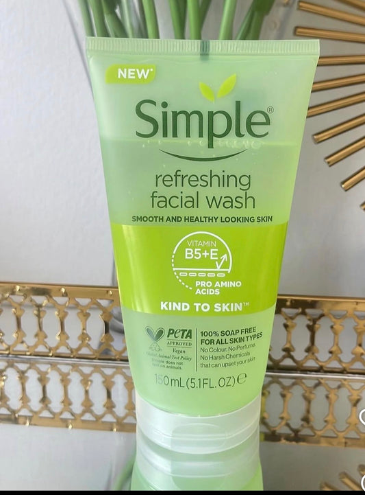 Simple refreshing facial wash 150ml