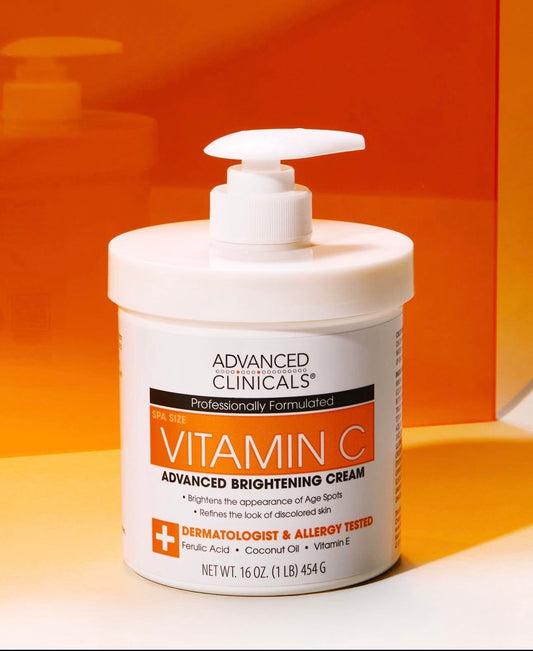 Advanced Clinicals Vitamin C brightening Cream 454g