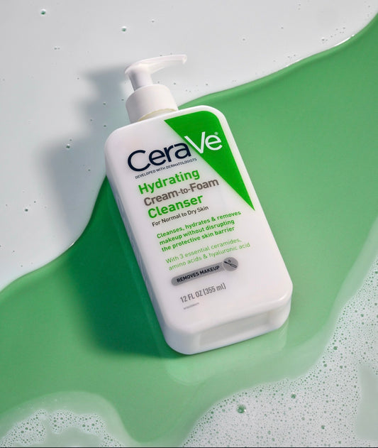Cerave hydrating cream to foam cleanser 355ml