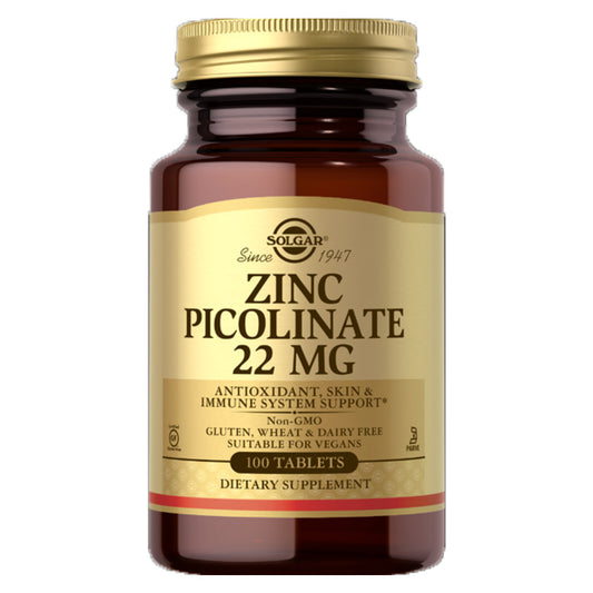 SOLGAR ZINK PICOLINATE 22MG