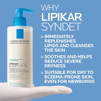 LAROCHE POSAY LIPIKAR SYNDET AP+ CREAME WASH 400ml