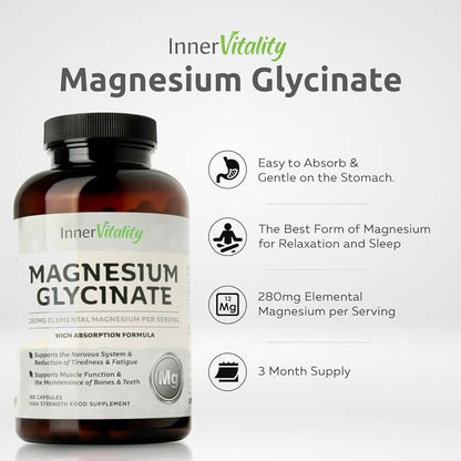 INNERVITALITY MAGNESIUM GLYCINATE 280MG