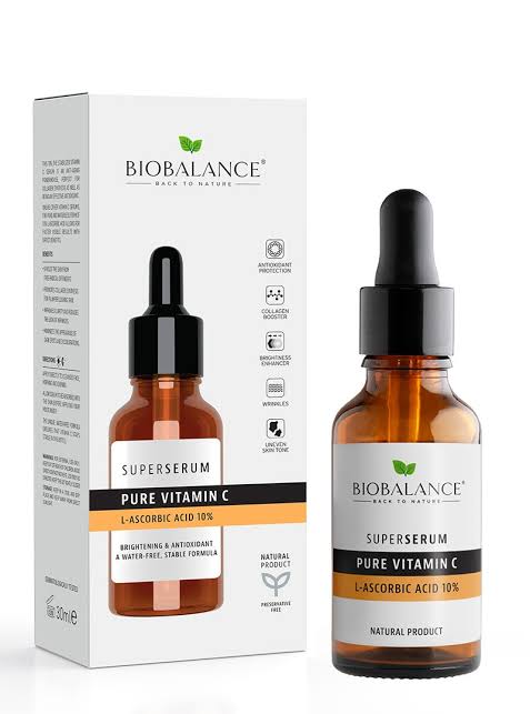 BIOBALANCE VITAMIN C L-ASCORBIC ACID 10% SERUM 30 Ml