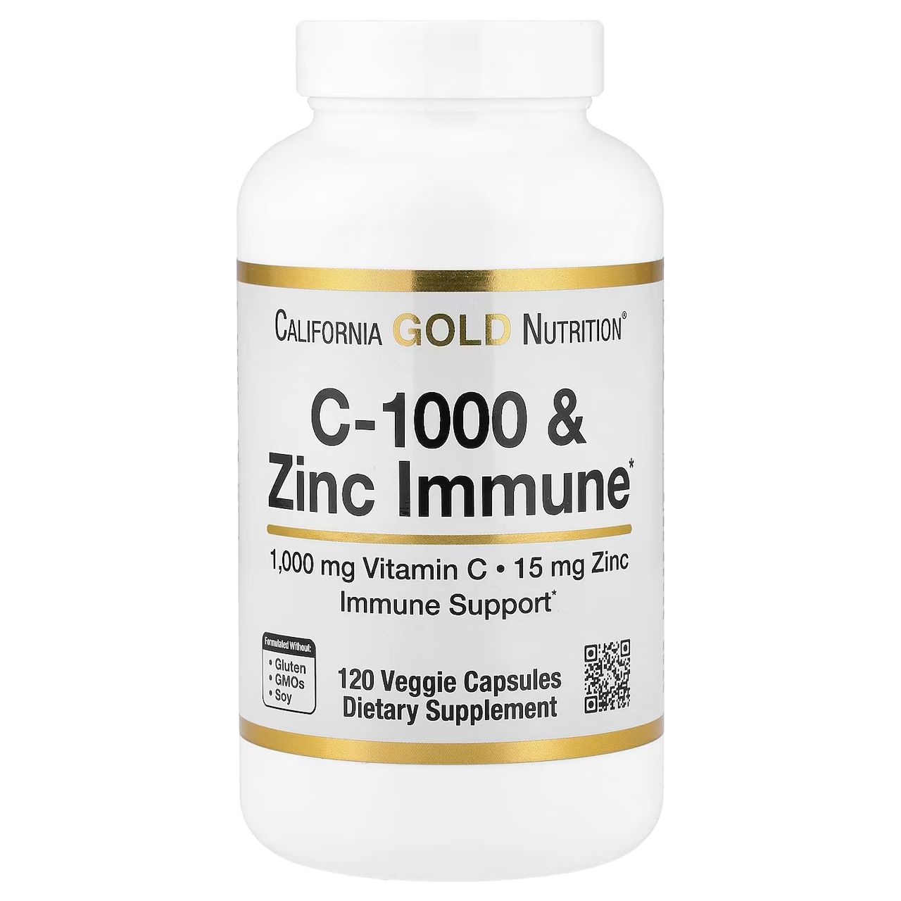 CARLIFORNIA GOLD NUTRITION C-100& ZINC IMMUNE