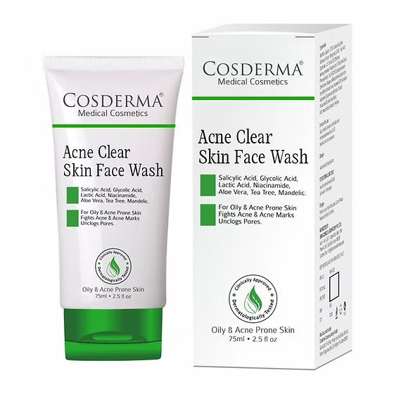 Cosderma Acne Clear Skin Face Wash 75ml